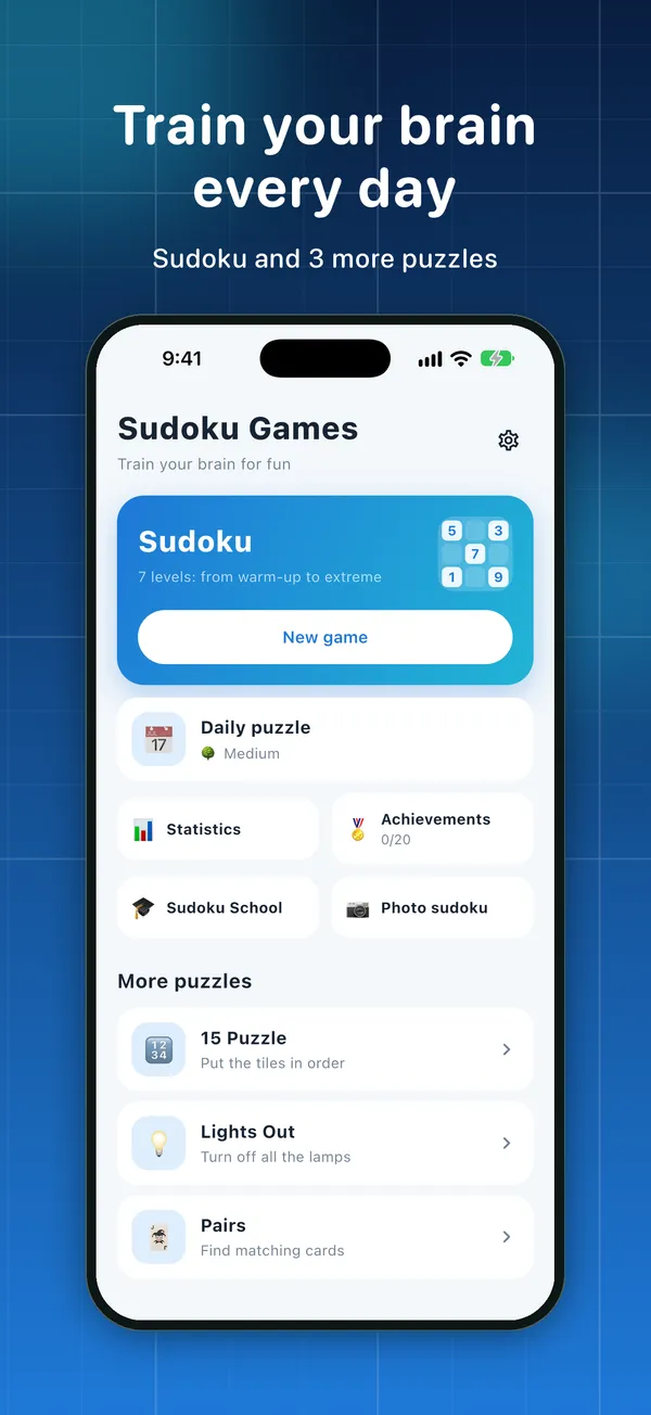 Sudoku Games: Brain Puzzles — Screenshots 1